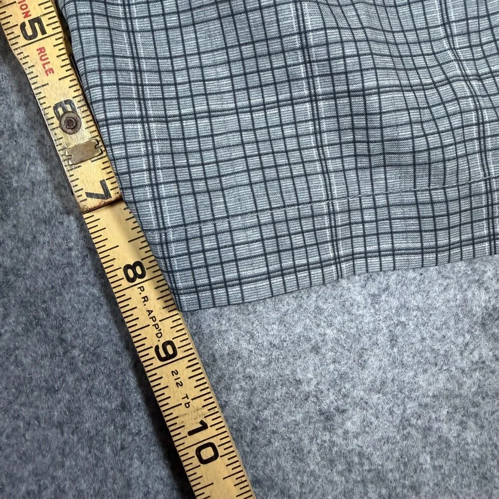 PGA TOUR Golf Shorts Mens 40 Gray Check Active Waistband Stretch Performance